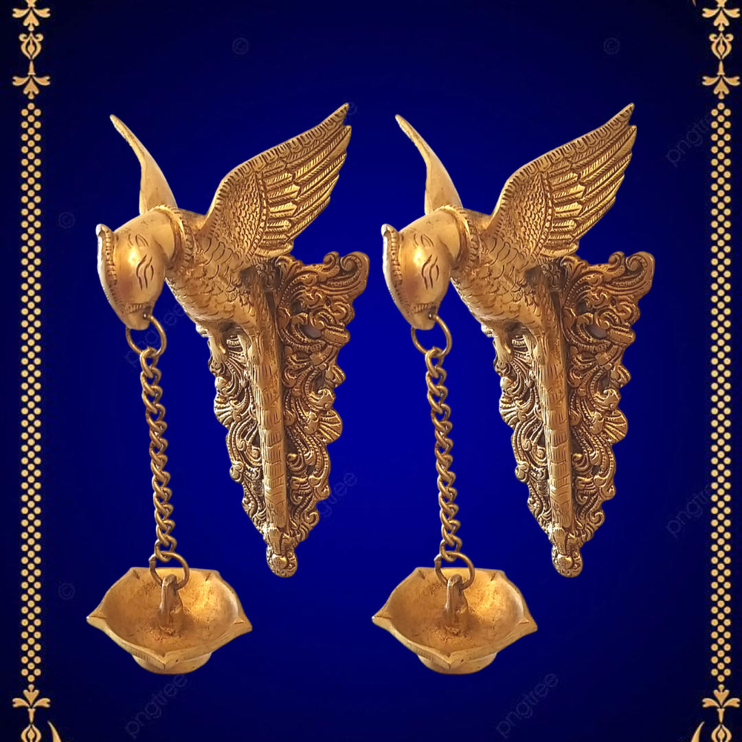Buy SATVIK 10 Pc Brass Diya (Big) for Diwali Decoration. Handmade Oil Lamp  with Golden Engraved Made of Virgin Brass Metal. Diwali Diya Vilakku for  Puja Pooja. Traditional Indian Deepawali Gift Items
