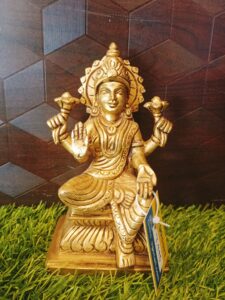 Brass Lakshmi Idol