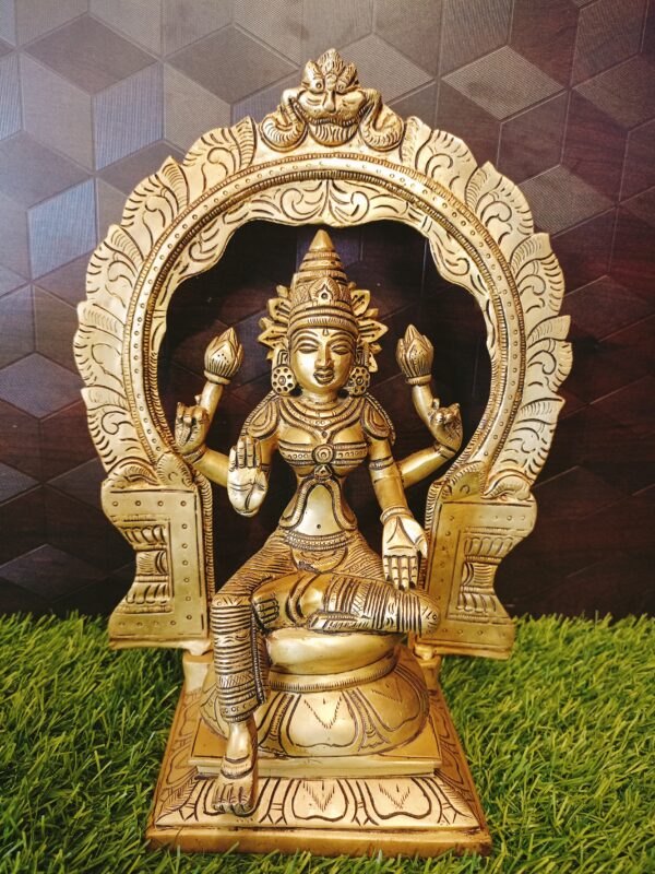 Brass Lakshmi idol with Thiruvachi