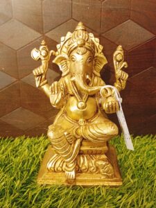 Brass Ganapathi Idol