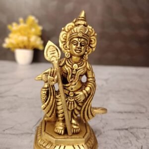 Brass Murugan Idol with Peacock at Wholesale Price Jaipur