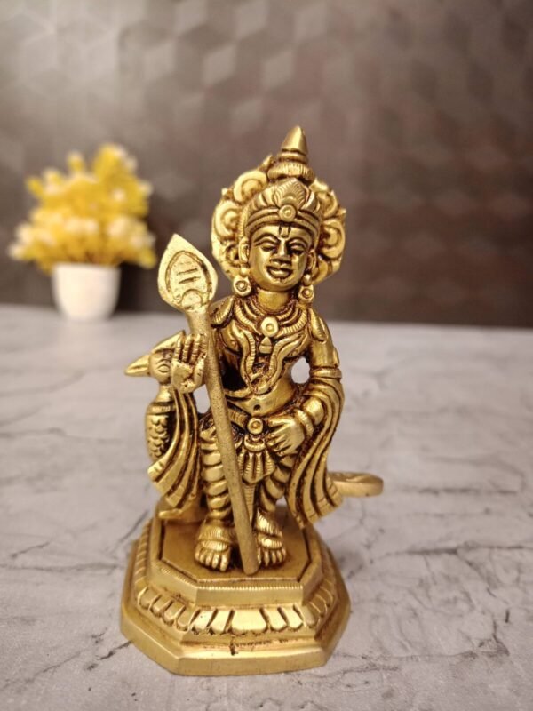 Brass Murugan Idol with Peacock at Wholesale Price Jaipur