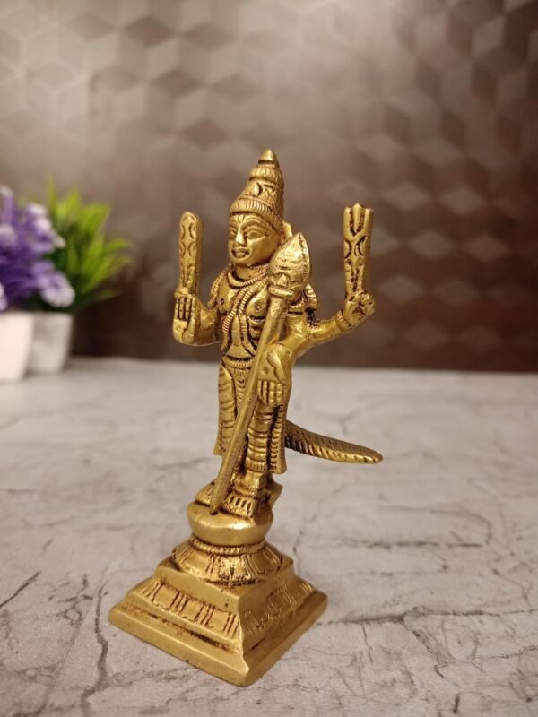 Buy Brass Lord Murugan Idol at wholesale market Aligarh 3" ,India - Image 2