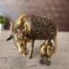 Buy Brass fine art Cow and Calf at Whole Market 3" Jaipur,India - Image 2