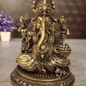 Brass Fine art Vinayagar idol at Manufacturer Price