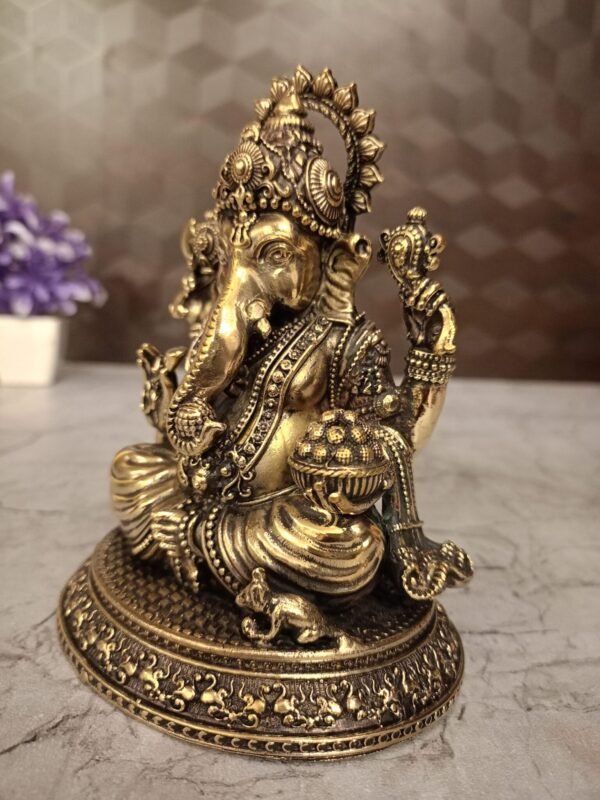 Buy Brass Fine art Vinayagar idol at Manufacturer Coimbatore, India - Image 2