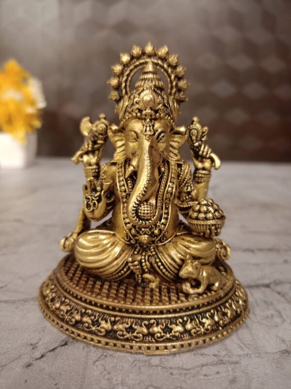 Brass Fine art Vinayakar Idol at wholesale Price