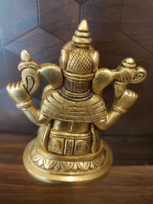 Buy Brass Ganapathi Idol at Wholesale Market 5" Coimbatore, India - Image 4