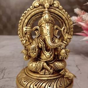 Brass Ganesha with Thiruvachi at wholesale market