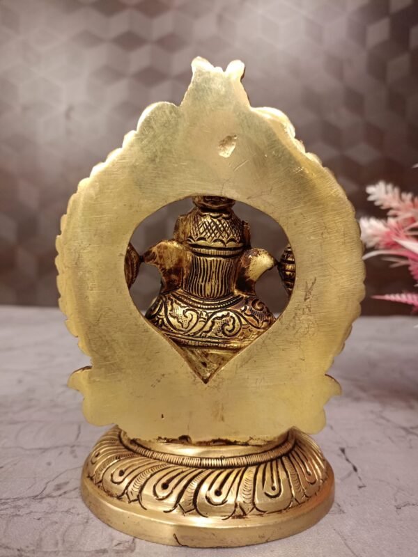 Buy Brass Ganesha with Thiruvachi at wholesale market 5.5" Aligarh ,India - Image 4