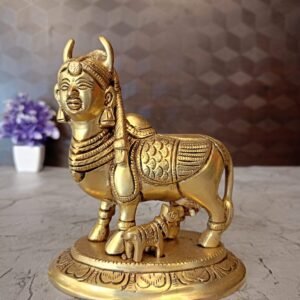 Brass Kamadhenu idol at Wholesale Market Aligarh