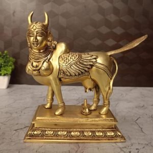 Brass Kamadhenu with Shivlingam at Wholesale dealer