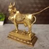 Buy Brass Kamadhenu with Shivlingam at Wholesale dealer 8.5" Jaipur, India - Image 2