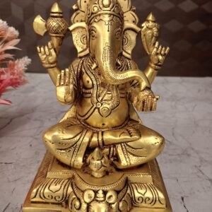 Brass Lord Ganesha with Kalasam at Wholesale market