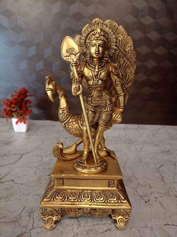 Brass Lord Murugan idol online at Wholesale Price