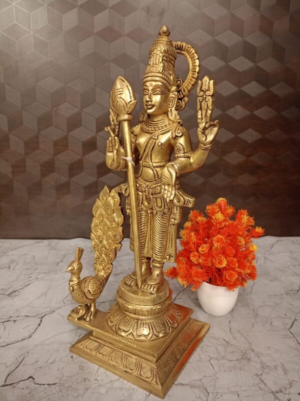 Buy Brass Lord RajaMurugan Idol at Wholesale Price ,Bangalore India - Image 2