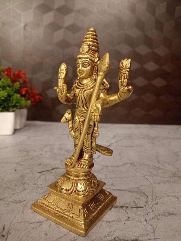 Buy Brass Lord Murugan idol at Wholesale Price Thanjavur,India - Image 3