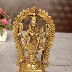 Brass Murugan with Thiruvachi at Wholesale Price