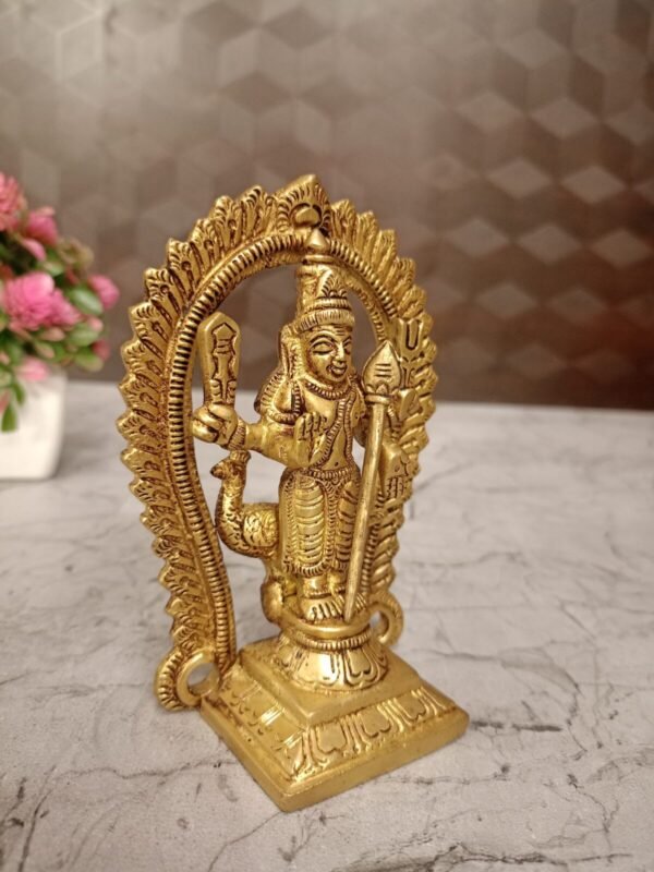 Buy Brass Murugan with Thiruvachi at Wholesale Price 5",Chennai - Image 2