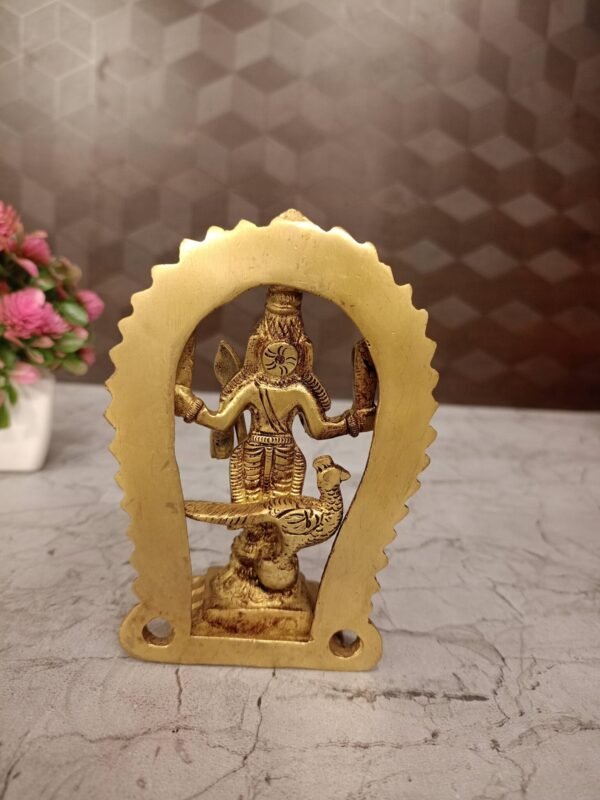 Buy Brass Murugan with Thiruvachi at Wholesale Price 5",Chennai - Image 4