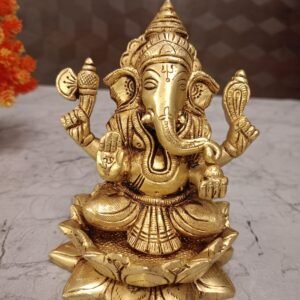 Brass Raja Ganapathi Idol Manufacturer