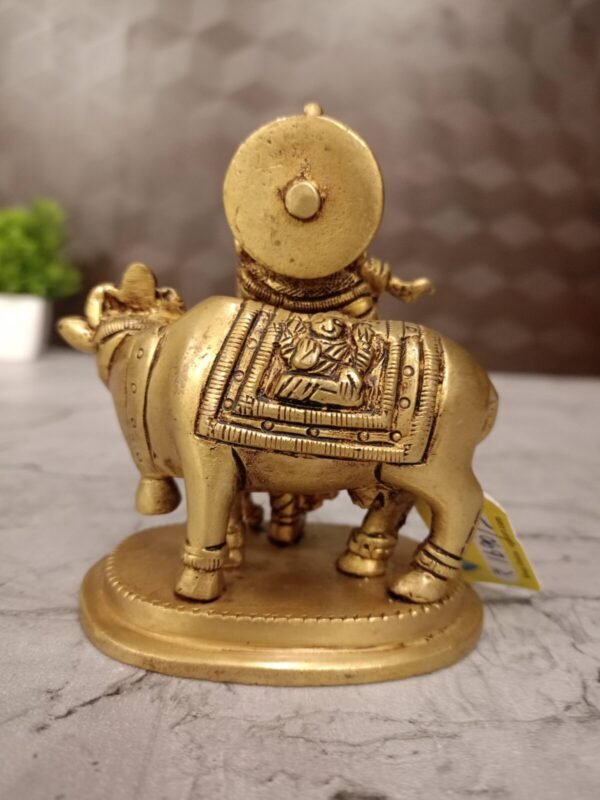 Buy Brass Cow Krishna at Wholesale Dealer 4" Bangalore Karnataka,India - Image 3