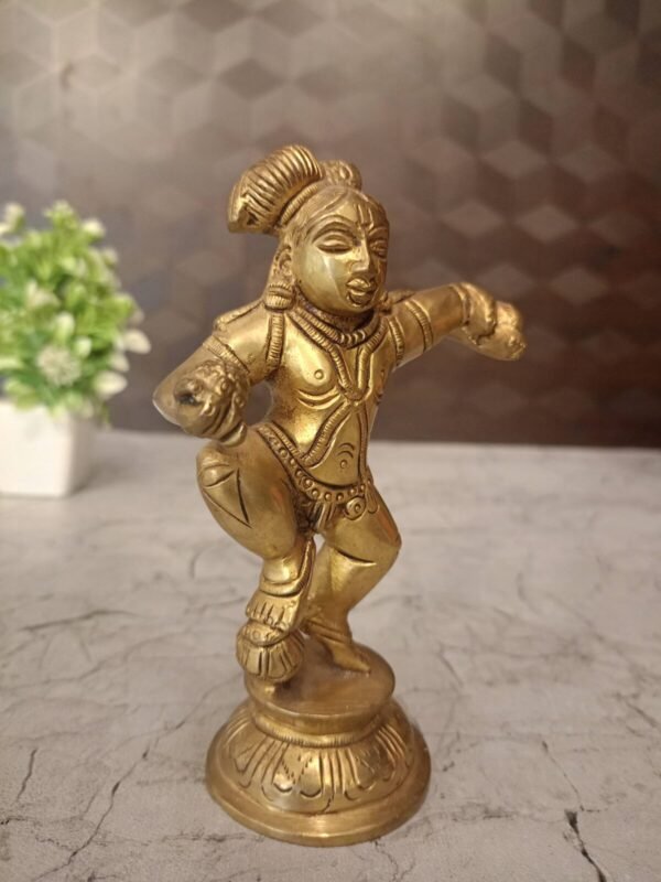 Buy Brass Dancing Krishna at best Wholesale Price Coimbatore Tamil Nadu India 100% Pure Brass - Image 2