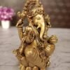 Buy Brass Fine art Ganesha on lotus Base at Manufacturer Chennai,India - Image 2