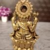 Buy Brass Fine art Ganesha on lotus Base at Manufacturer Chennai,India - Image 4