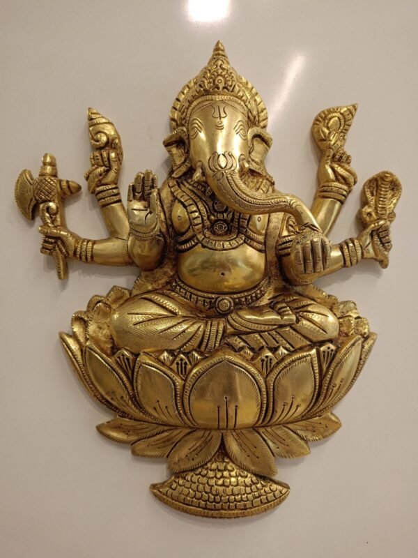 Brass Ganesha wall Mount at Wholesale Market