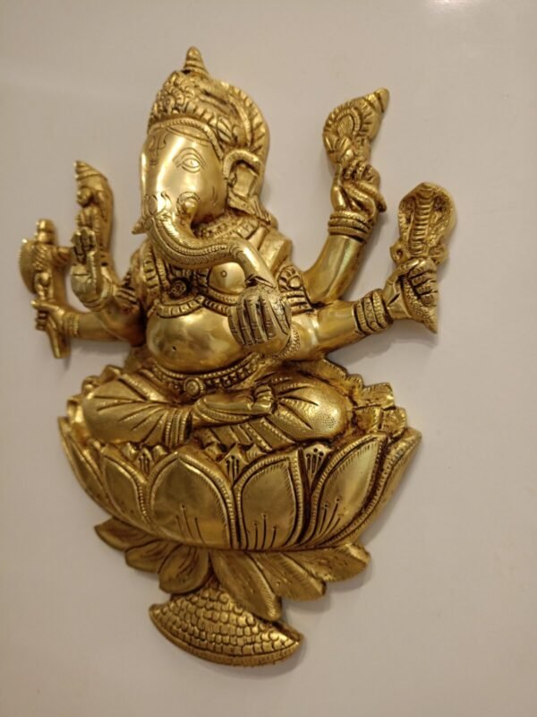 Buy Brass Ganesha wall Mount at Wholesale Market Madurai, India - Image 4