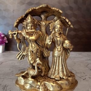 Brass Radha Krishna under Tree Manufacturer Price