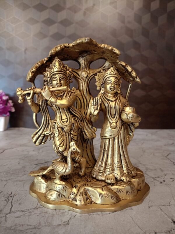 Brass Radha Krishna under Tree Manufacturer Price