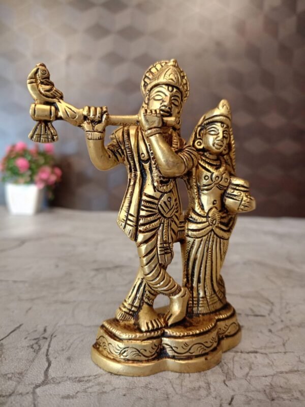 Buy Brass Radha Krishna Wholesale Market Kumbakonam Tamil Nadu India  100% Pure Brass Idols - Image 2