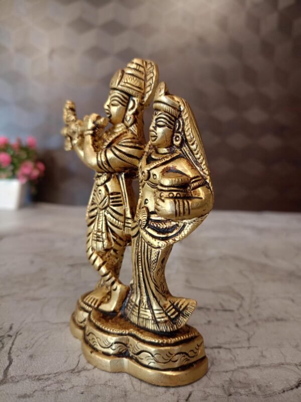 Buy Brass Radha Krishna Wholesale Market Kumbakonam Tamil Nadu India  100% Pure Brass Idols - Image 3