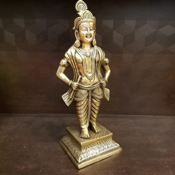 Buy Brass Santhana Krishna Manufacturer Price 14" Aligarh Uttarpradesh,India - Image 2