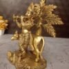 Buy Brass Tree Cow Krishna Idol Manufacturer 9" Moradabad Uttar Pradesh, India - Image 3