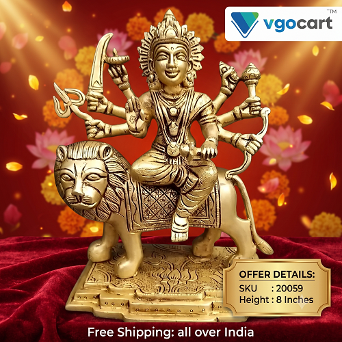 Brass Durgai Amman Idol