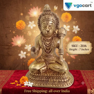 Brass Hanuman Idol