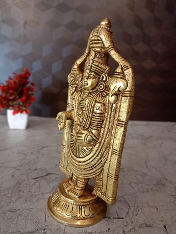 Brass Lord Venkatachalapathy Idol at Wholesale Dealer Swamimali India at Best Price 100% pure Brass Idols - Image 3