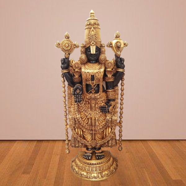 Brass Balaji Idol Black Antique Finish Manufacturer Price