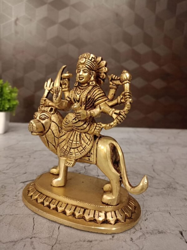 Buy Brass Durgai Amman Idol Manufacturer Jaipur, India | 100% Pure Brass Idols Manufacturer Jaipur - Image 4