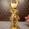 Buy Standing Brass Hanuman at Wholesale Market Jaipur, India | Antique brass idol manufacturers in tamilnadu | 100% Pure brass Idols - Image 2