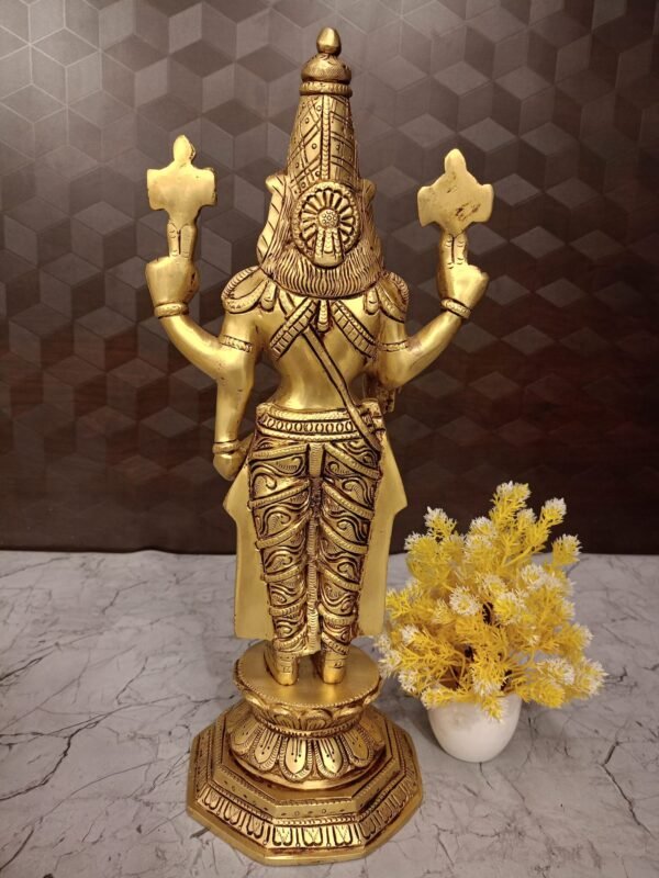 Buy Brass Perumal Vigraham online at Manufacturer Price Chennai Tamil Nadu, India 100% Pure Brass Idols At Best Price - Image 4