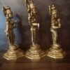 Buy Brass Perumal with Sridevi and Bhudevi at Wholesale Dealer Madurai Tamil Nadu | 100% Pure Brass Idols - Image 2