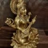 Buy Brass Saraswathi Idol Manufacturer Price Coimbatore, Tamil Nadu|100% Pure Brass Idols - Image 2