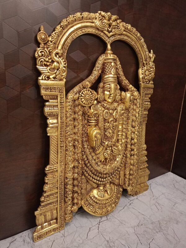 Buy Brass Venkateswara Idol Wall Mount Wholesale Dealer Jaipur India 100% Pure Brass Idols at Best Price - Image 2