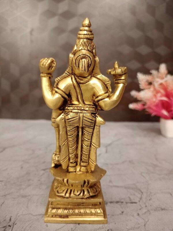 Buy Brass Vishnu Idol at Wholesale Price Coimbatore India | 100% Pure Brass Idols - Image 4