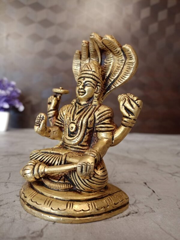 Buy Brass Vishnu on Ananta Shesha Wholesale dealer Chennai ,India | 100% Pure Brass Idols - Image 3