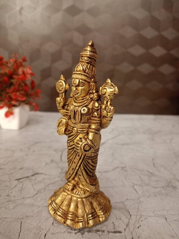 Buy Pure Brass Tirupathi Balaji at Manufacturer Price 6" Hyderabad, India - Image 4